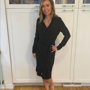 Elegant Black Midi Dress